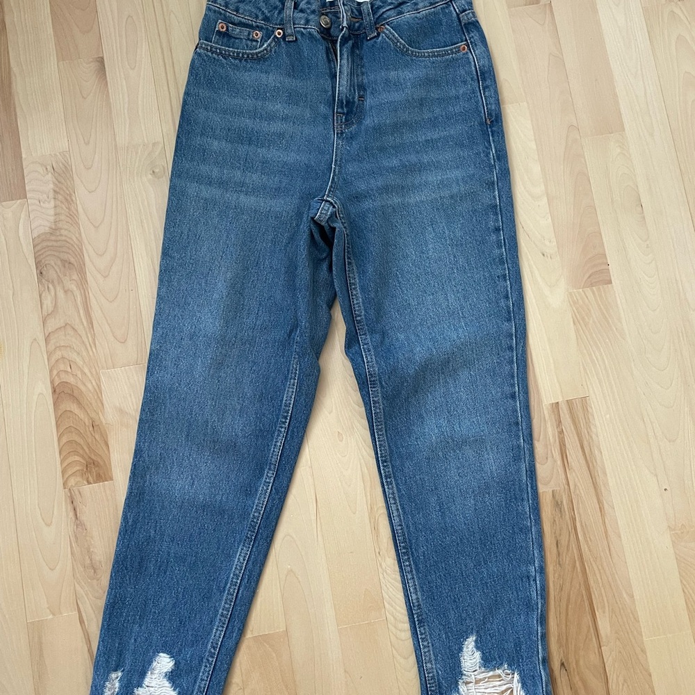 Topshop petite mom jeans w. 25 l. 28